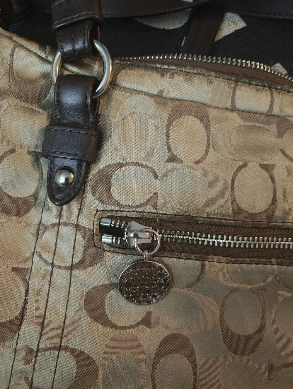 Coach Alexandra Signature C Convertible Hobo Shoulder Bag (Style F17580 / L1193)